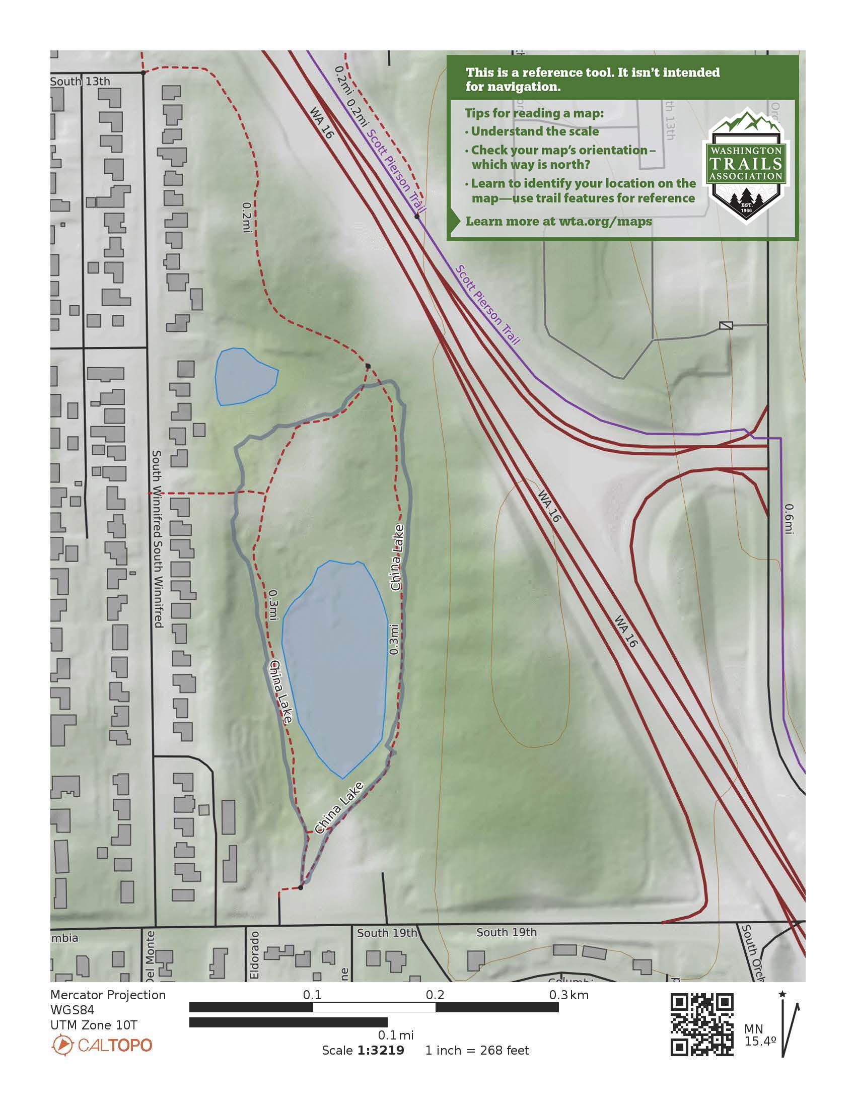 WTA China Lake Map