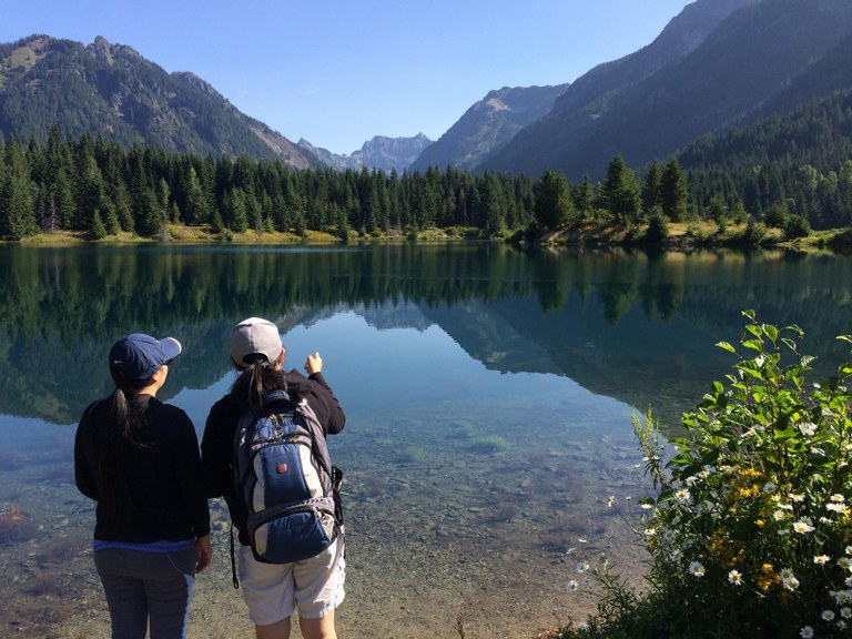 Checking out a new spot. Photo by Anita Elder. Checking out a new spot. Photo by Anita Elder.