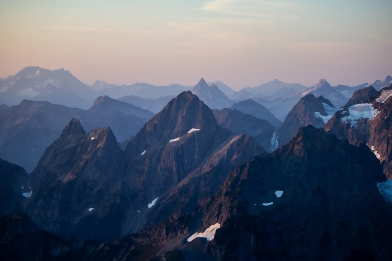 A mountainscape in the North Cascades.