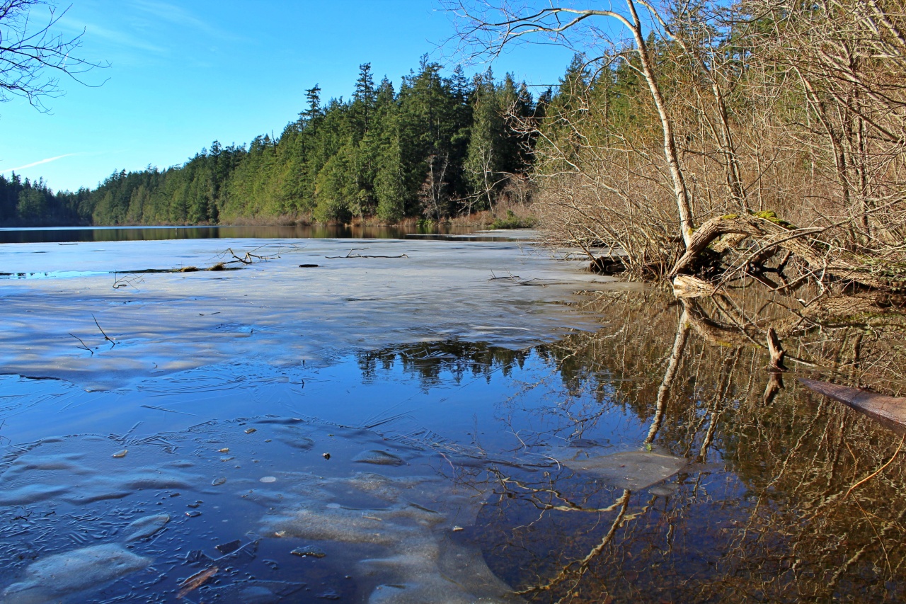 Heart Lake in Anacortes Community Forest Lands. Photo by OneHundredMilesAYear. Frozen Heart Lake in Anacortes Community Forest Lands. Photo by OneHundredMilesAYear.