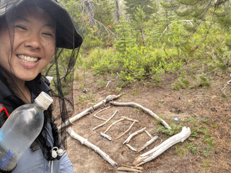 Tiffany Chou at 400 miles into her thru-hike. 