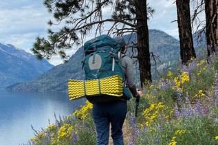 Backpacking along the Chelan Lakeshore Trail. Photo by Meghann Grah. 
