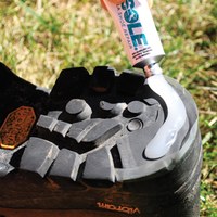 Restoring a worn boot heel. Photos courtesy of Falcon Guides.