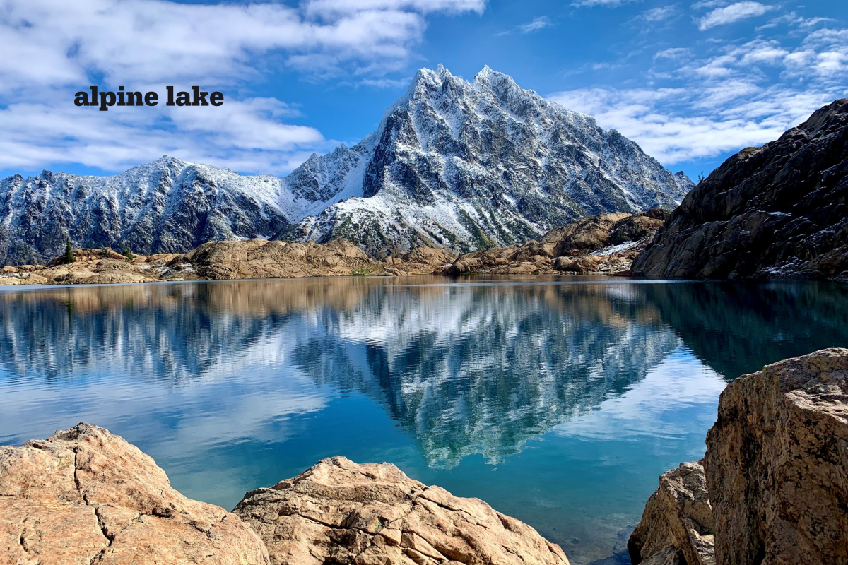 A is for alpine lake. Photo by Andre Ranieri.