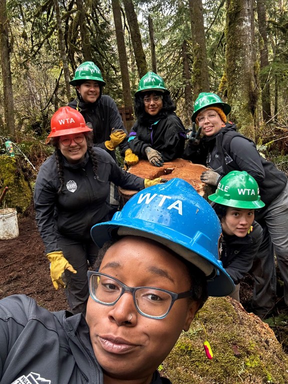 Angelic smiling with the 2023 Emerging Leaders cohort, taking a selfie. Photo by Angelic Friday.
