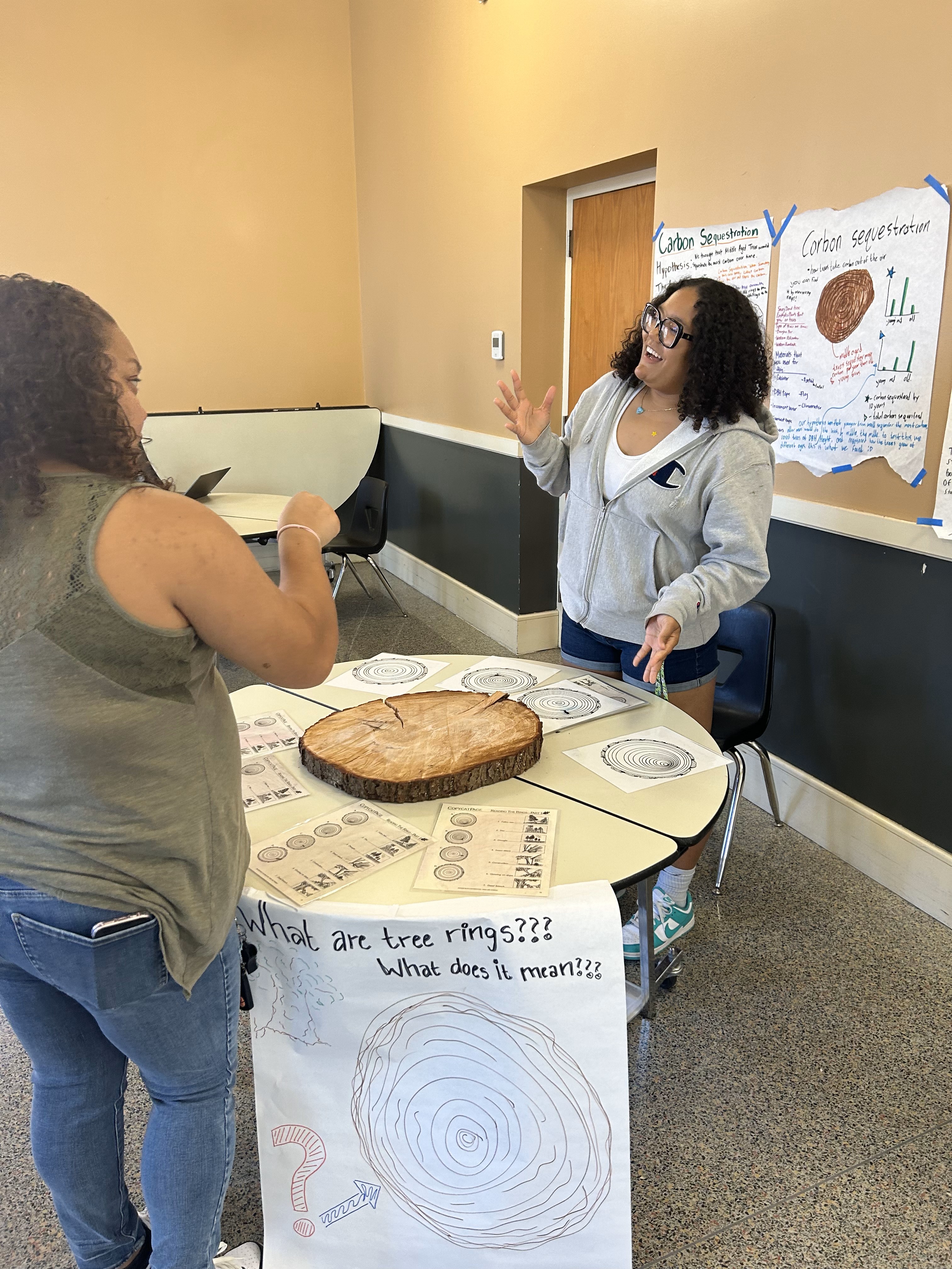 Lincoln High School student symposium project on carbon sequestration. Photo by Natalie Reszka