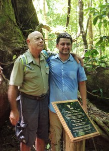 Álvaro Honored with Tree Dedication, Osa Peninsula, March 2012. Photo courtesy of Luis Villa. 
