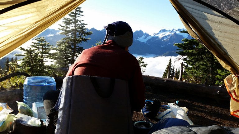 Breakfast with a view. Photo by Tyler LePard.