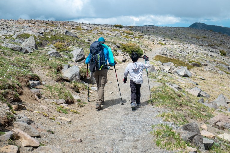 Kai and Dinakar hiking. Photo by Jim Clagett.jpg