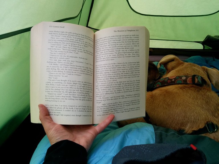 Loren reading. Photo by Loren Drummond.