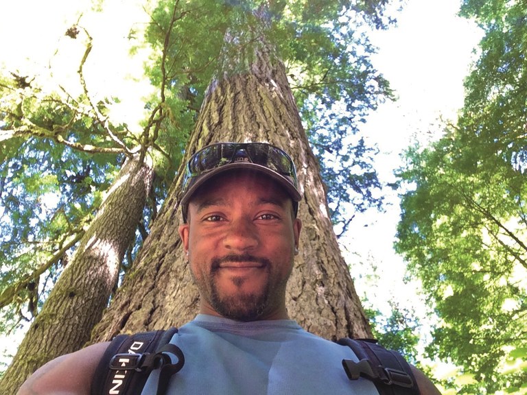 Maketa on trail. Photo by Maketa Wilburn.