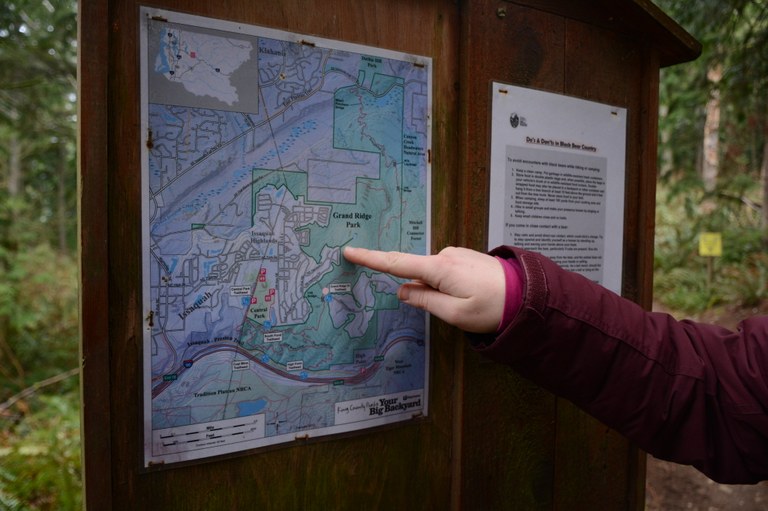 Map. Photo by Erika Haugen-Goodman.