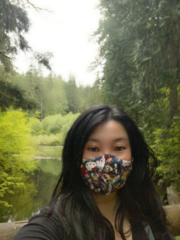 Marie hiking at Greenwater Lake Marie hiking at Greenwater Lake