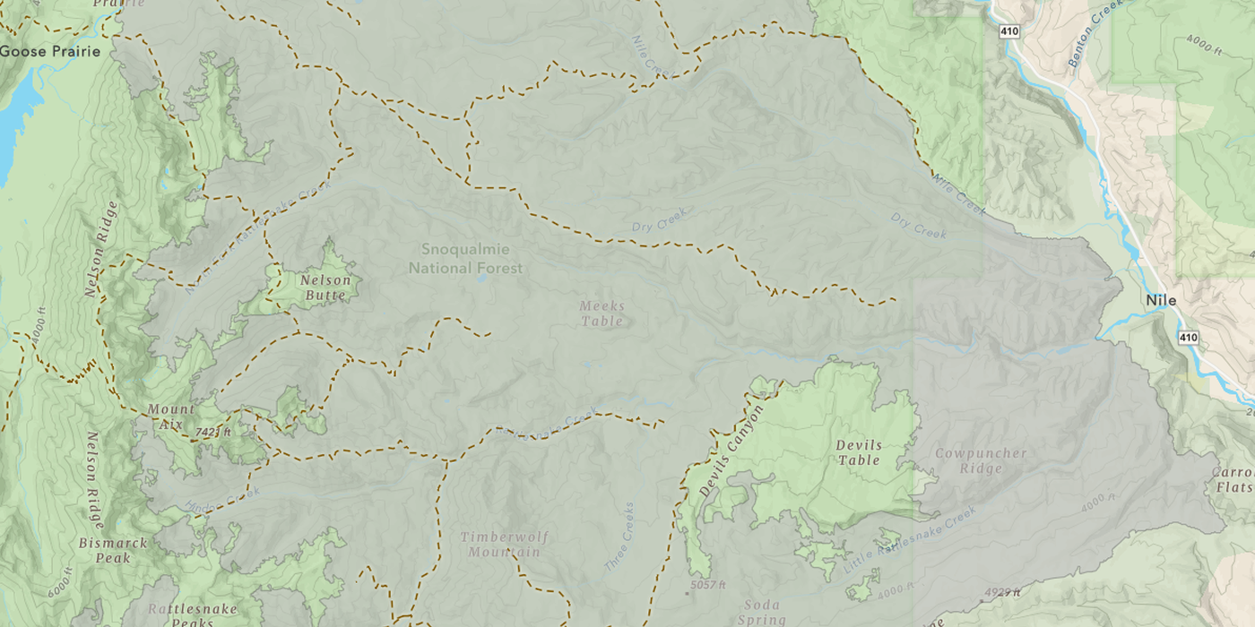 The trails within the Schneider Springs fire perimeter 
