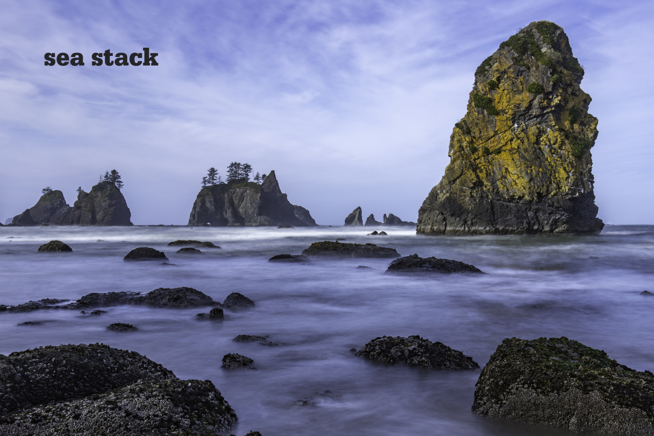 S is for sea stack. Photo by Charlie Rose.