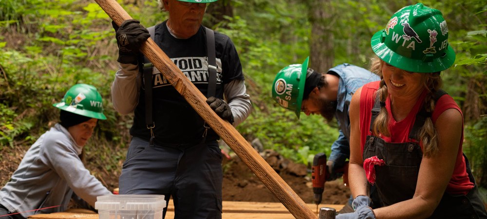 Trail work as team effort