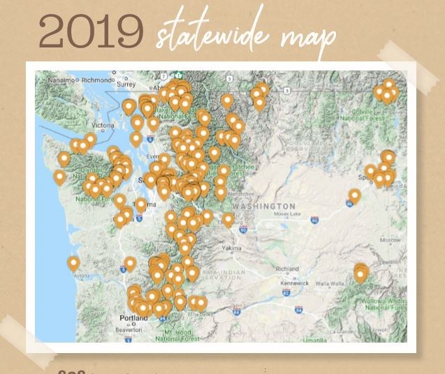 2019 volunteer map