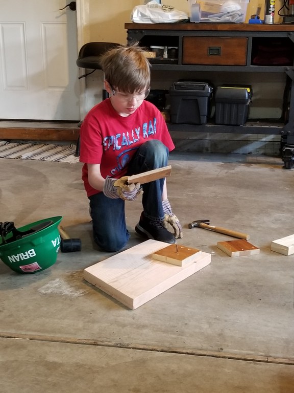 Brian using proper PPE Brian using proper PPE