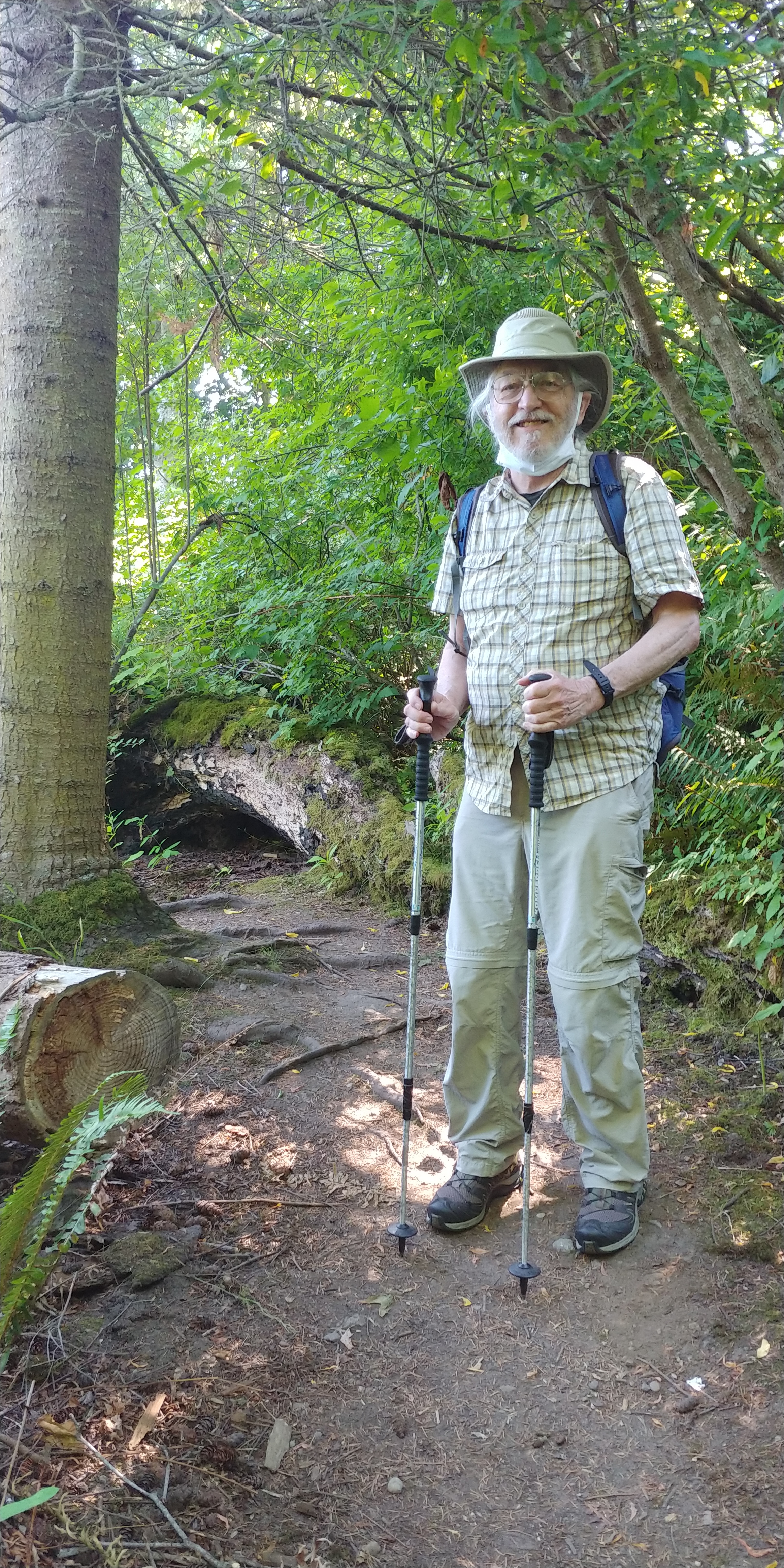 Alan Gibbs on trail Alan Gibbs on trail