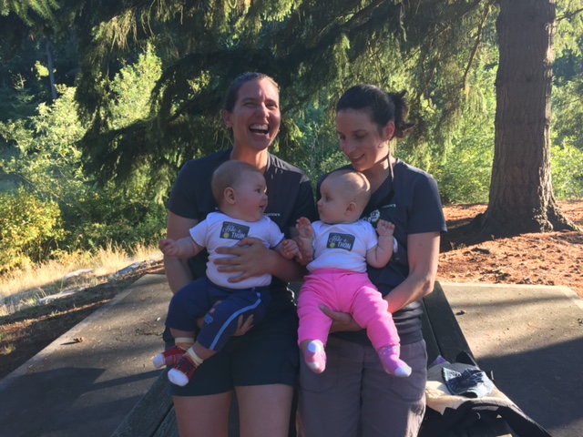 The Hiking Mamas at Boeing Creek Park. Photo courtesy of Krista Dooley. 