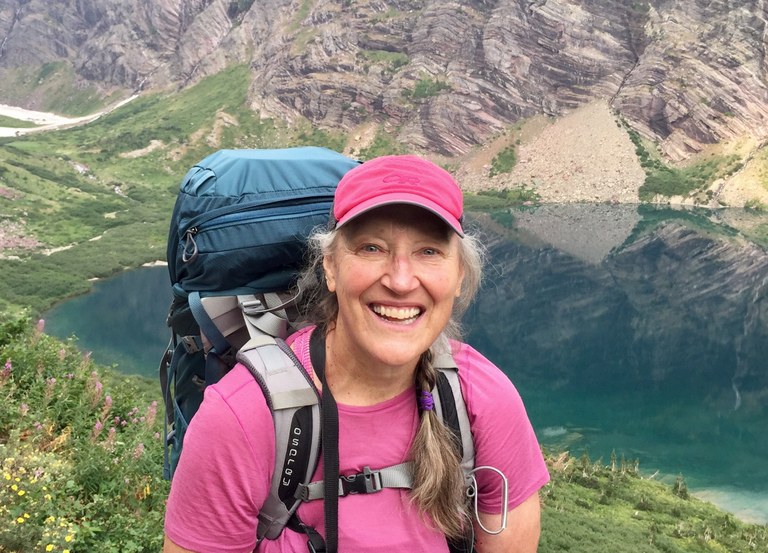 Becky Lomax Becky Lomax in Glacier National Park.