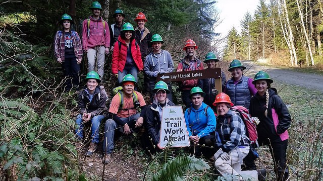 Blanchard Mountain work party 2018