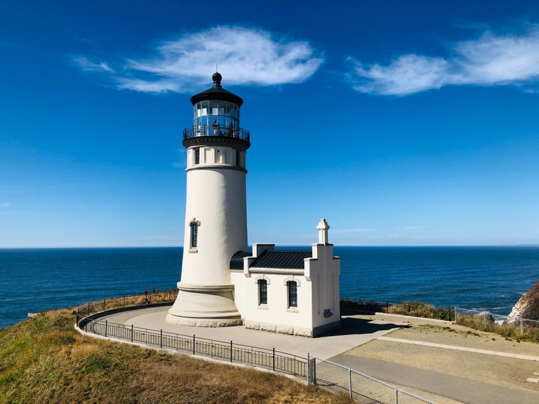 Cape Disappointment. Photo by LeZo. Lighthouse at Cape Disappointment State Park. Photo by LeZo.