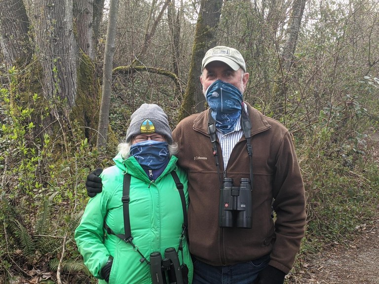 Gerry and Ed birding in the time of coronavirus. Gerry and Ed birding in the time of coronavirus.
