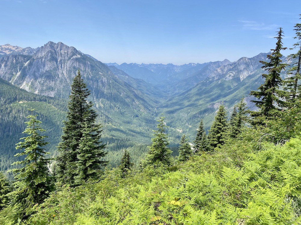 The trail switchbacks many times to reach the stunning Frog Mountain views. Photo by OutdoorAl