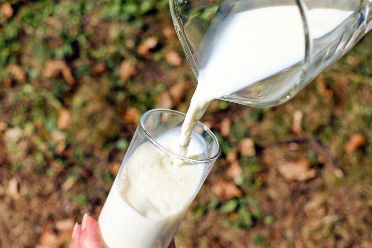 Nothing beats an ice-cold glass of milk. Photo courtesy Couleur.