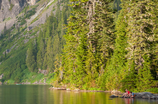 Kids camping at lake. Photo by Harry Ableman. 