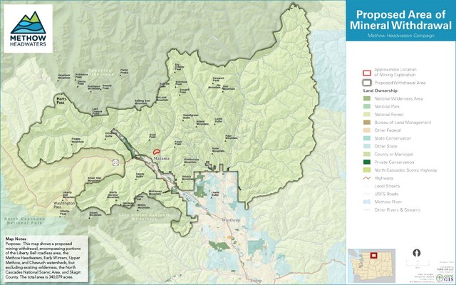 A map of the proposed project area.