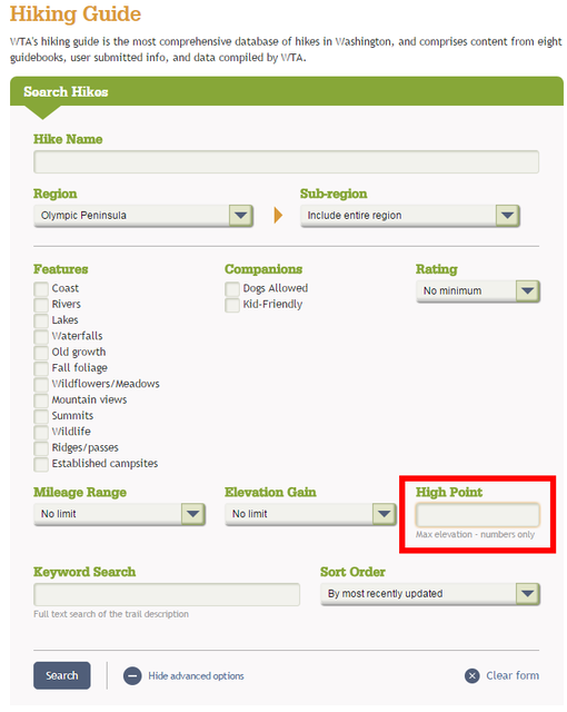 Search by High Point