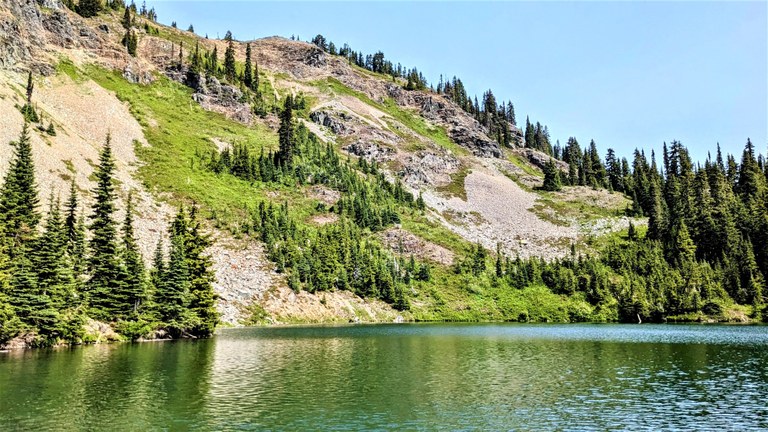 Margaret Lake. Photo by KarenBT. Margaret Lake on a sunny day. Photo by KarenBT.