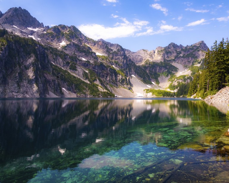View from Snow Lake near Snoqualmie Pass by Daniel Rice View from Snow Lake near Snoqualmie Pass by Daniel Rice