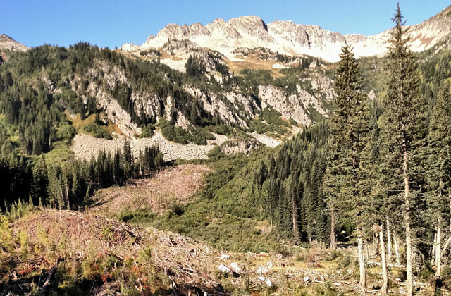 Luckily, it wasn't a bad place to be working! Photo by Zachary McBride. 