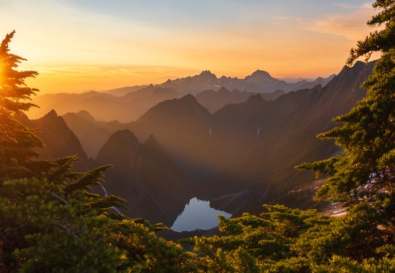 A glowing view from the summit of Vesper Peak. Photo by Jason Prater. A glowing view from the summit of Vesper Peak. Photo by Jason Prater.