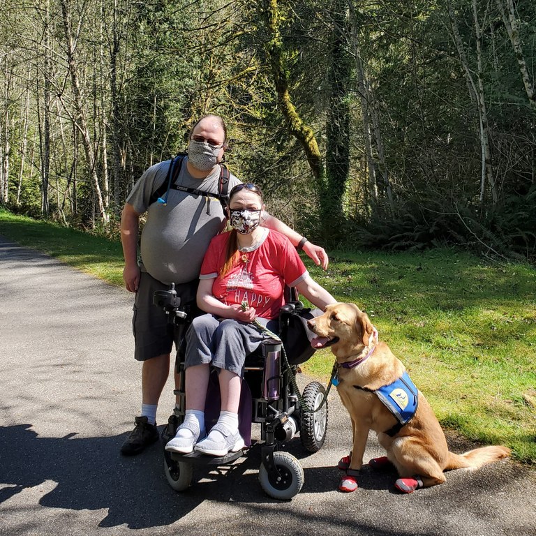 Zane Kenney and his wife Bedky with their dog Daring. Photo courtesy Jenny Schmitz. Zane Kenney and his wife Bedky with their dog Daring. Photo courtesy Jenny Schmitz.