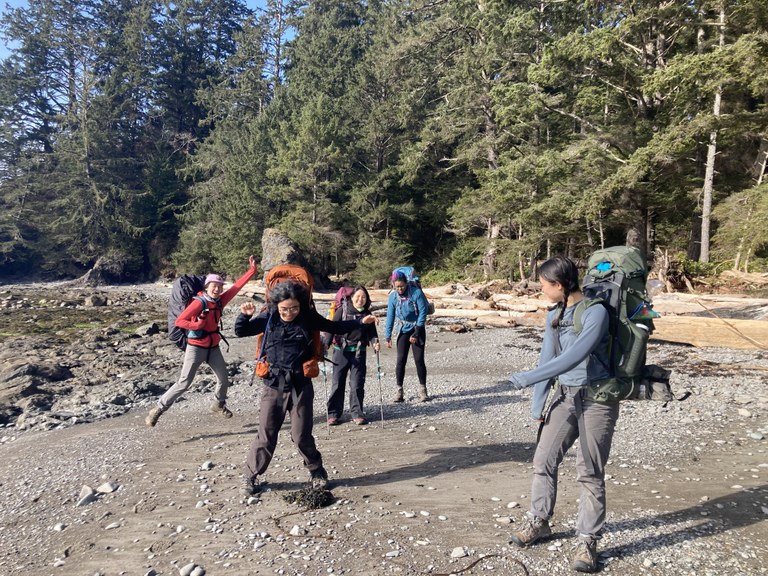 Image: The 2022 ELP cohort on a backpacking trip. Photo by MJ Sampang.