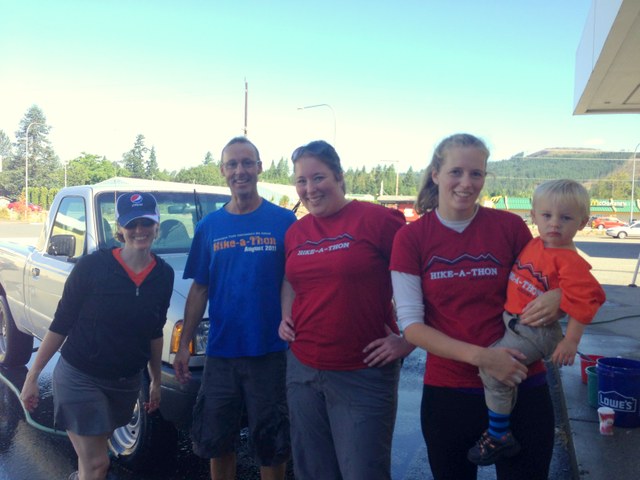 We Trip We Fall run a car wash as part of their August Hike-a-Thon. Photo by Rob Shurtleff.