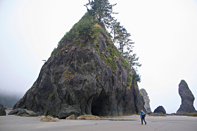 Backpacking Shi Shi Beach and Point of the Arches on the Olympic Coast. Photo: Deanna Marie Molenda