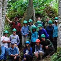 Happy volunteers at Larrabee State Park. Photo Credit: Kathy Bogaards