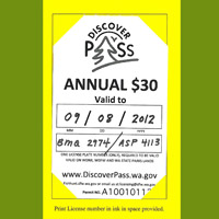 Write in both licenses to make your pass transferable between two cars. 