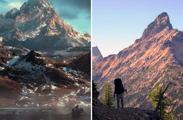 This shot of The Lonely Mountain (we think) and the Long Lake reminded us of this shot of Tower Mountain from Granite Pass. Photo by Willy