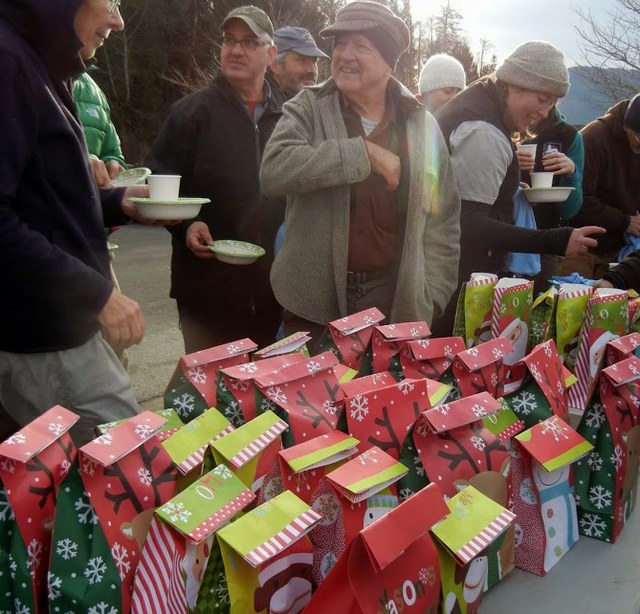 GearAid (McNett) provided some stocking stuffers for our volunteers, to help keep their gear going all year long. Photo by Julie Cassata. 