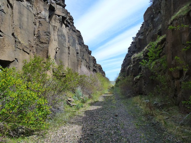 A portion of the John Wayne Trail east of the Boylston Tunnel. Photo by Andrea Nesbitt