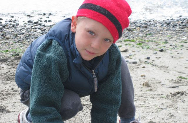 The beach provides lots of options for kids to explore. Photo by Cris Miller