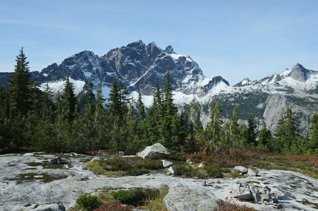 The view from Squire Creek Pass in early October. Photo by MikeOnAHike