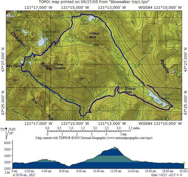 Pete Lake 1323,Spectacle Lake 1306,Mineral Creek 1331,Pacific Crest