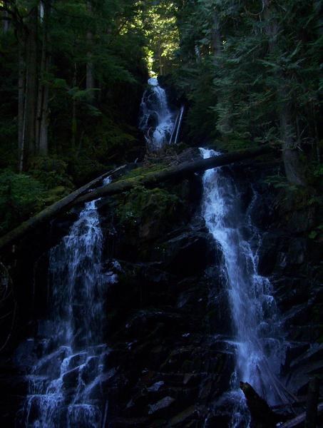 Ranger Falls along the trail to Green Lake.